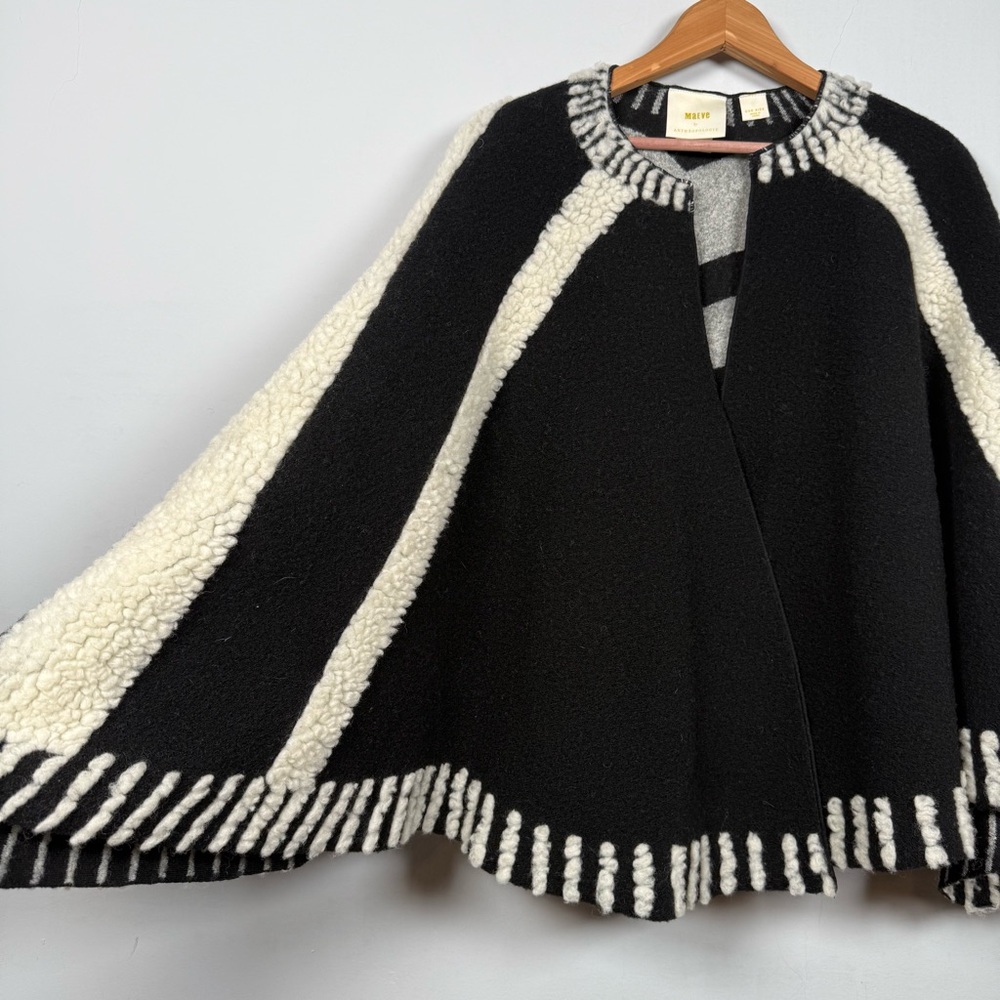 Anthropologie Sherpa Striped Cardigan, O/S - Picture 2 of 10